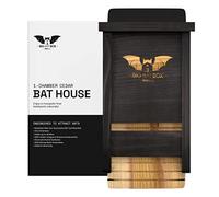 WildYard Wooden Outdoor Bat Box - Single-Chamber Black - Bug Deterrent for Garden - Preassembled Easy Hang for Gardening - Weatherproof Wood for Outdoor Garden Ornaments