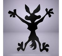 Wile E Coyote Crash Decal Sticker - Funny Vinyl Dent Cover for Cars (Various Sizes) - Car Accessories for Hiding Scratches & Dents (3-Inch)