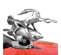 Wile E Coyote Rocket 3D Auto Front Hood Ornament - Metal Cartoon Retro Car Decoration - Compatible With All Types Of Cars