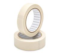 Wiles Eagle Masking Tape for Painting - 25mm x 50 Metres, Multi-Surface Decorating Tape for DIY, Medium-High Adhesion, Clean Removal, Easy Tear Design, Multi Purpose painting Tape - Pack of 2