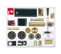 Wilesco 00416 D 416 - Steam Tractor, Black/Brass