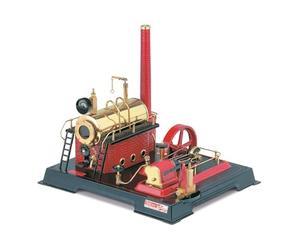 Wilesco 21 500 ml steam engine, D21, 500 ml, boiler contents, including safety valve manometer and whistle-pipe.
