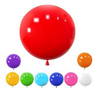 Wiletasz 9pcs Big 36 inch Balloons, Assorted Giant Balloons Latex Extra Large Balloons Big Balloons for Birthday Wedding Party Festival Event Carnival Decorations (Colorful)