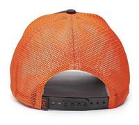 Wiley X │ WX Trucker Cap | Grey Cotton Signal Orange Mesh | Men Ajustable Lightweight Breathable Snapback 6 Panel Hat | Sun Visor | Perfect for Shooting Airsoft Sport Outdoor