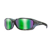 Wiley X Lunettes Gravity Captivate - Green Mirror Kryptek Neptune Frame - Lunettes Ccgra12