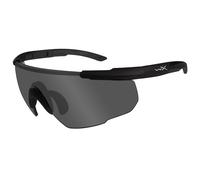 Wiley X Saber Advanced Glasses Case Ballistic Smoke Grey Lens Matte Black Frame