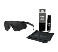 Wiley X Saber Advanced Set 2in1 Tactical Glasses - Smoke Grey/Light Rust/Matte Black + Anti-Fog Cleaner Kit - set