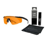 Wiley X Saber Advanced Tactical Glasses - Light Rust/Matte Black + Anti-Fog Cleaner Kit - set