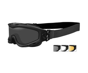 Wiley X Spear Goggles Dual Smoke Grey Clear Light Rust Lenses Sleek Matte Black