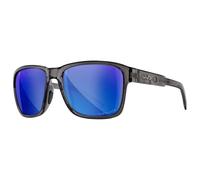 Wiley X Trek Glasses - Captivate Polarized Blue Mirror/Gloss Crystal Dark Grey