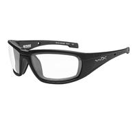 Wiley X WX Boss Glasses Gasket Antifog Hard Coating Clear Lens Gloss Black Frame