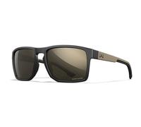 Wiley X Founder Glasses - Captivate Tungsten Mirror/Matte Black/Tan