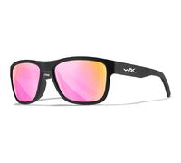 Wiley X WX Ovation Glasses Captivate Polarized Rose Gold Mirror Lens Black Frame