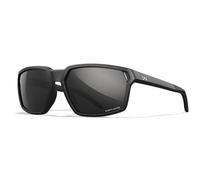 Wiley X WX Sierra Sunglasses Safety Glasses for Men Shatterproof UV Eye Protection for Combat and Shooting Captivate Polarized Black Mirror Lenses Matte Black Frames, Black, Medium to Large