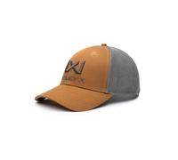 Wiley X │ WX Trucker Cap | Tan Cotton Grey Mesh | Men Ajustable Lightweight Breathable Snapback 6 Panel Hat | Sun Visor | Perfect for Shooting Airsoft Sport Outdoor