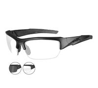 Wiley X WX Valor Glasses Hard Coating Smoke Grey Clear Lenses Matte Black Frame