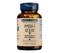 Wiley's Finest Omega-3 with K2 & D3 - 60 Capsules