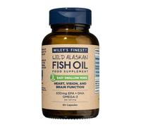 Wiley's Finest Wild Alaskan Fish Oil - 60 Easy-Swallow Mini Softgels