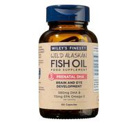 Wiley’s Finest Prenatal DHA 720mg EPA + DHA Omega-3 Natural Wild Alaskan Fish Oil Food Supplement 60 Capsules