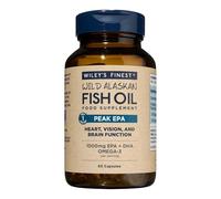 Wiley's Finest Wild Alaskan Fish Oil Peak EPA - Triple Strength Peak EPA and DHA - 1000mg Omega-3s, SQF-Certified - 60 Softgels (60 Servings)
