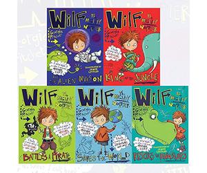 Wilf the Mighty Worrier Collection 5 Books Set By Georgia Pritchett (and the Alien Invasion, is King of the Jungle, Battles a Pirate, Saves the World, Rescues the Dinosaurs)