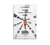 WILFCXSC 2001 A Space Odyssey Movie Poster Classic Vintage Canvas Wall Art Poster Decor Living Room Modern Family Bedroom 20x30inch(50x75cm) Unframe-style
