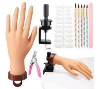 Wilfniee - Eco-friendly & Soft Touch Material: Made with soft and eco-friendly rubber, our nail practice hand simulates the touch and texture of human skin, offering a comfortable experience