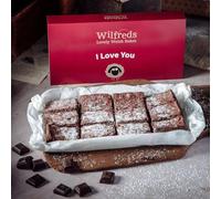 Wilfred’s Ultimate Chocolate Brownies - 12 Handmade Belgian Treats in a Letterbox-Friendly Gift Box | Gourmet Brownies by Post | Perfect Chocolate Gift for Birthdays & Special Occasions (I Love You)