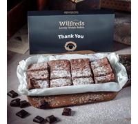Wilfred’s Ultimate Chocolate Brownies - 12 Handmade Belgian Treats in a Letterbox-Friendly Gift Box | Gourmet Brownies by Post | Perfect Chocolate Gift for Birthdays & Special Occasions