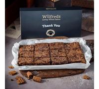 Wilfreds Biscoff® Brownies 12 Pack - Letterbox Brownies with Belgian Chocolate & Biscoff® Biscuits - Perfect Chocolate Gift for Birthdays, Thank You, Corporate Gifting & Home Treats (Thank You)