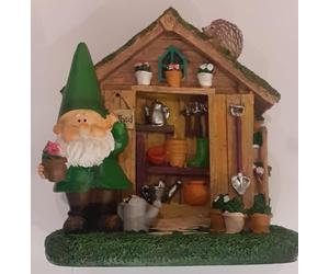 Wilf's Shed gnome garden shed garden ornament 'Gnome Cave' The Smart Garden Wil range