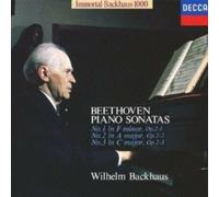 WILHELM BACKHAUS-BEETHOVEN: PIANO SONATAS 1.2&3-JAPAN CD Ltd/Ed