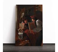 Wilhelm Bendz A Young Artist Canvas Print | Gallery Wrapped 30mm Frame Wall Art | 24x16 inches | Ready to Hang | Modern Picture | Living Room Bedroom Lounge Office