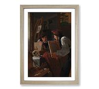 Wilhelm Bendz A Young Artist Framed Print | A2 Oak Framed Wall Art | Ready to Hang | Modern Nature Picture | Living Room Bedroom Lounge Office