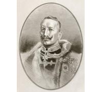 Wilhelm II 1859 - 1941. Last German Emperor (Kaiser) and King of Prussia. Illustration by Gordon Ross American artist and illustrator (1873-1946) from Living Biographies of Famous Rulers. Poster Print