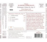 WILHELM KAISER-LINDEMANN: HOMMAGE … NELSON MANDELA NEW CD