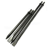 WILIN 350mm & 450mm 14" & 17" Inch Long Air Pneumatic Hammer Chisel Set - Flat & Pointed Chisels for Concrete, Tile & Masonry