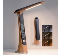 WILIT Rechargeable Lamps Cordless Table Lamp, Foldable Portable Desk Lamp - LED Battery Operated Lights with Stepless Brightness&Time Display for Office Lamp, Book Lights, College Dorm Essentials