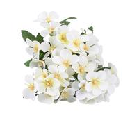 Wilitto Artificial Crabapple Flowers Faux Flower Branches Begonia Branch with Stem Lifelike Simulated for Home Wedding Party Floral Arrangement Indoor Outdoor Beige