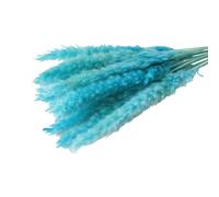 Wilitto Artificial Dried Pampas Grass,Artificial Flowers Realistic Vibrant Color Easy Maintenance Wedding Centerpiece Pampas Grass Fake Plant Decor Blue