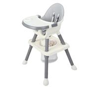 Wilitto Baby High Chair,Highchair 8-in-1Convertible High Chairs for Babies and Toddlers, Children Dining Chair, Kids Learning Table, Building Block Table, Baby Eating Chairs with Removable Dish Grey