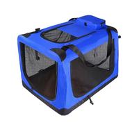 Wilitto Collapsible Dog Crate,37x25x25 Travel Dog Crate Folding Pet Crate with Breathable Mesh Door Window, Portable Indoor Outdoor Travel Collapsible Pet Cage,Dog Cat Kennel with Zipper Pocket Royal