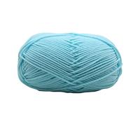 Wilitto Crochet Knitted Yarn 4Ply Milk Cotton Crochet Knitted Yarn Skin-affinity for Home Sky Blue