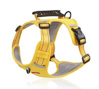 Wilitto Dog Chest Strap Widen Handle Walking Dog Oxford Cloth Close Fit Pet Leash Dog Harness Pet Accessories Yellow M