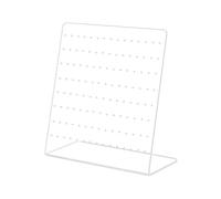 Wilitto Earring Holder Stand, 4 Pcs Earring Display Stand, Jewellry Display Stand, Acrylic Earring Jewelry Storage Organizer, Clear Rack Showcase for Hanging Earrings Crafts Display Clear One Size