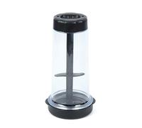 Wilitto Flour Sieve, Rotary Flour Sifter Bottle Shaped Sieve Flour Fine Mesh Sifter Sieve Icing Sugar Sieve Flour Strainer Sieve Handheld Tapioca Powder Dispenser Sieve Container Black
