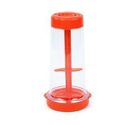 Wilitto Flour Sieve, Rotary Flour Sifter Bottle Shaped Sieve Flour Fine Mesh Sifter Sieve Icing Sugar Sieve Flour Strainer Sieve Handheld Tapioca Powder Dispenser Sieve Container Red