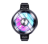 Wilitto GT30 Mobile Phone Cooler - Universal Phone Cooling Fan with Two Cooling Modes, RGB Light Effect 2-Gear Adjustable.Semiconductor Cooling Back Clip Phone Accessories. Black