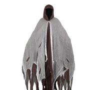 Wilitto Halloween Hooded Cloak,Unisex Halloween Witch Wizard Raven Cosplays Costume Ghost Cosplay Scream Costumes for Costume Party Cosplay Coffee One Size