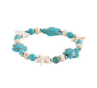 Wilitto Handmade Beach Jewelry Women's Shell Bracelet with Starfish Pendant Bohemian Style Beach Jewelry F
